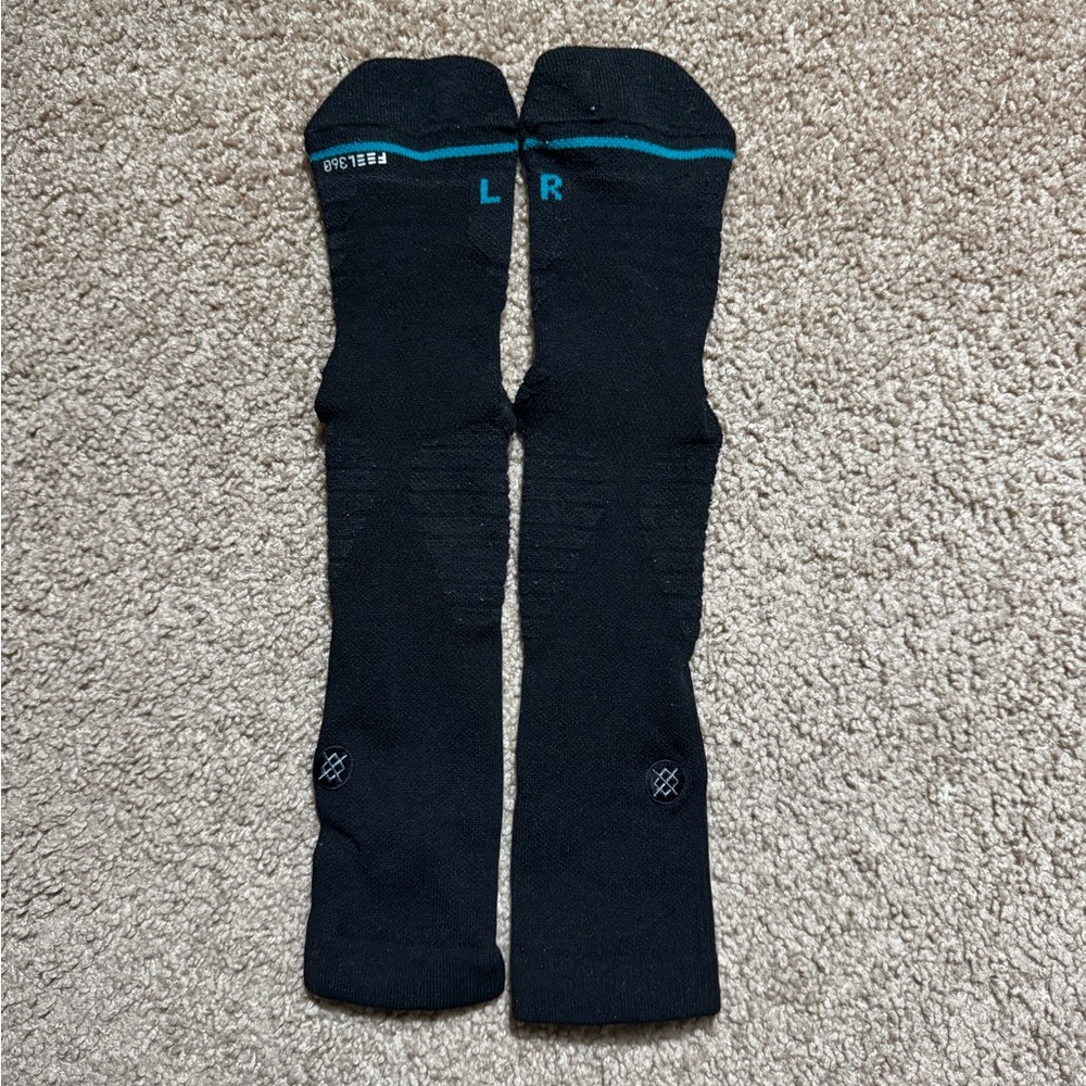 Used Stance Feel 360 Performance Basketball Crew Socks Black Men Size Large 9-13